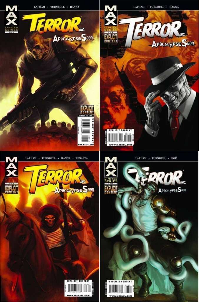 Terror Inc. Apocalypse Soon #1-4 (2009) Marvel Comics Complete Limited Series