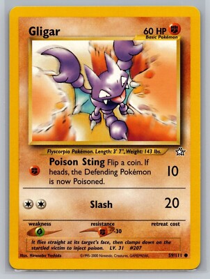 gligar pokemon card value Gligar (140/264) [Sword & Shield: Fusion Strike] Moderately Played