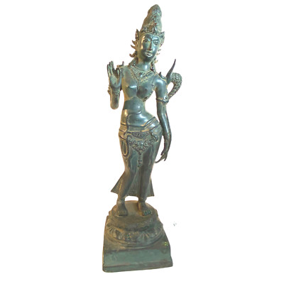 Dewi Sri Goddess Bronze Statue Rice Mother Fertility Art Sculpture Balinese Art
