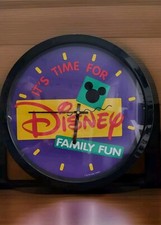 Disney Magazine Family Fun Wall Clock 14.5" 1990'S Promo Exclusive  