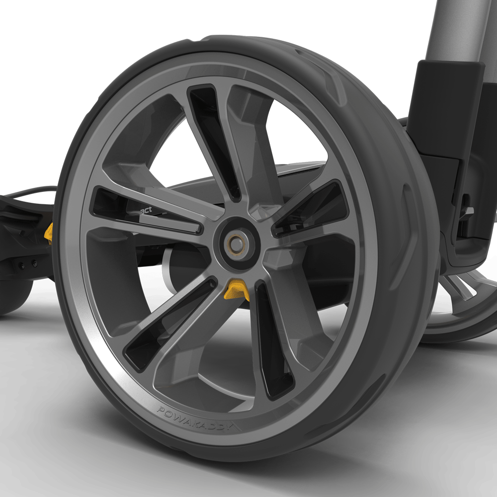 POWAKADDY CT6 GPS 18 HOLE LITHIUM GOLF TROLLEY +FREE UMBRELLA HOLDER