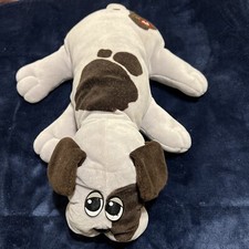 Vtg 1985 Pound Puppies Tonka Gray Brown Spots Dog Plush Puppy Toy 16" Tonka