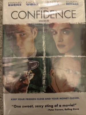 Confidence (DVD, 2003, Widescreen) New & Sealed! Dustin Hoffman Rachel Weisz