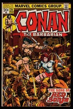 Marvel CONAN THE BARBARIAN No. 24 (1973) Barry Smith! The Song of Red Sonja! VF