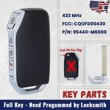 95440-M6000 for Kia Forte - 2019 2020 2021 Smart Key Prox Remote Fob +Insert Key