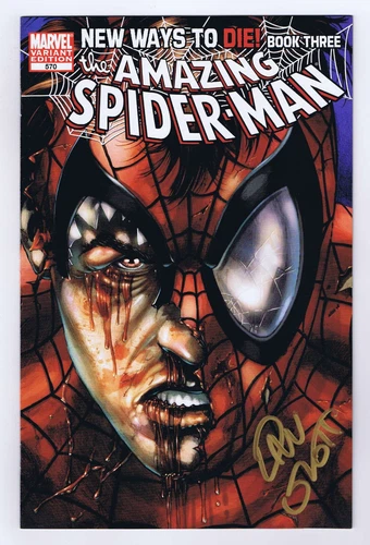 Amazing Spider-Man #570 VF/NM Signed w/COA Dan Slott 2008 Marvel Comics
