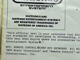 MTV Remote Control Nintendo NES In Original Box w Booklet And Original Packaging
