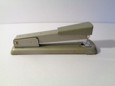 Sears 8" Desk Top Stapler Tested Works Fine Vintage Silver/Gray Home Office