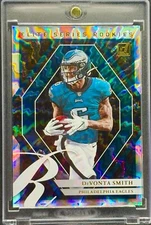 DeVonta Smith RARE ROOKIE HYPER REFRACTOR INVESTMENT CARD SSP PANINI EAGLES