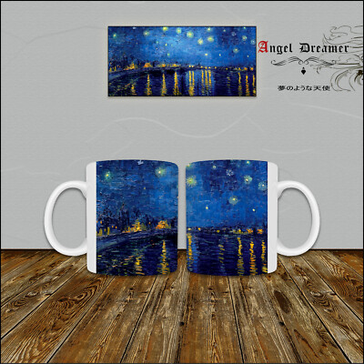 TASSE TASSE Van Goghs Sternennacht Impressionist Gemälde Sammlung Kunst