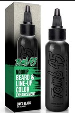 Tomb 45 Beard  Line-Up Color Enhancement ONYX BLACK 2oz / 60 ml - NEW