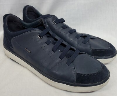 Geox Respira Men's Shoes Size Navy Blue Sneaker Slide On