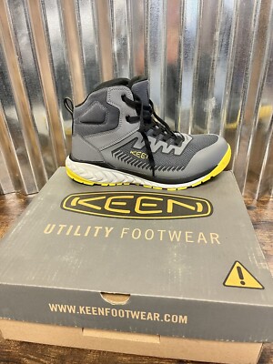 KEEN Utility 1027652 Arvada Mid Carbon Toe Work Boots for Men - Black/Keen
