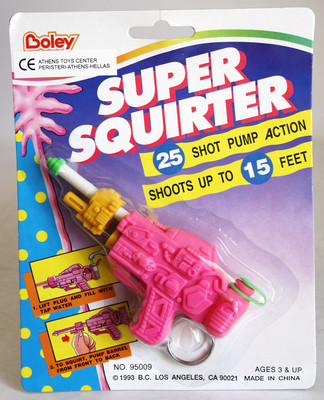 【未開封】Vaundy WATER GUN KEYCHAIN RARE VINTAGE 1993 SUPER SQUIRTER WATER SPACE GUN KEYCHAIN 15ft