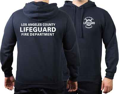 Hoodie navy, Los Angeles County LIFEGUARD Fire Department
