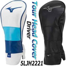 MIZUNO Golf Driver Head Cover Tour Series Ambassador Model Black, White 5LJH2221