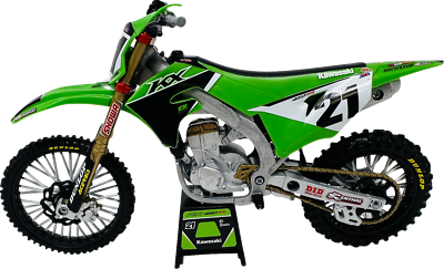 New Ray Toys Kawasaki Team KX450F 1:12 Scale Green/Black Jason