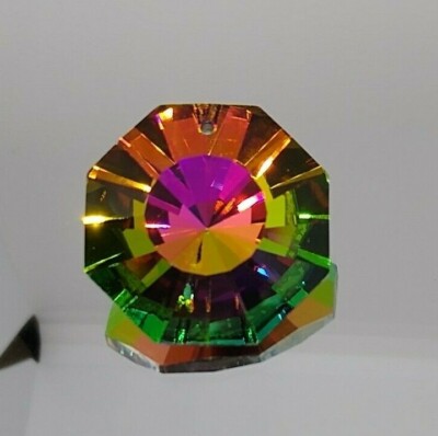 Swarovski Crystal Vitrail Medium 28mm Sunburst 6208 Pendant; Vintage; Rare! 