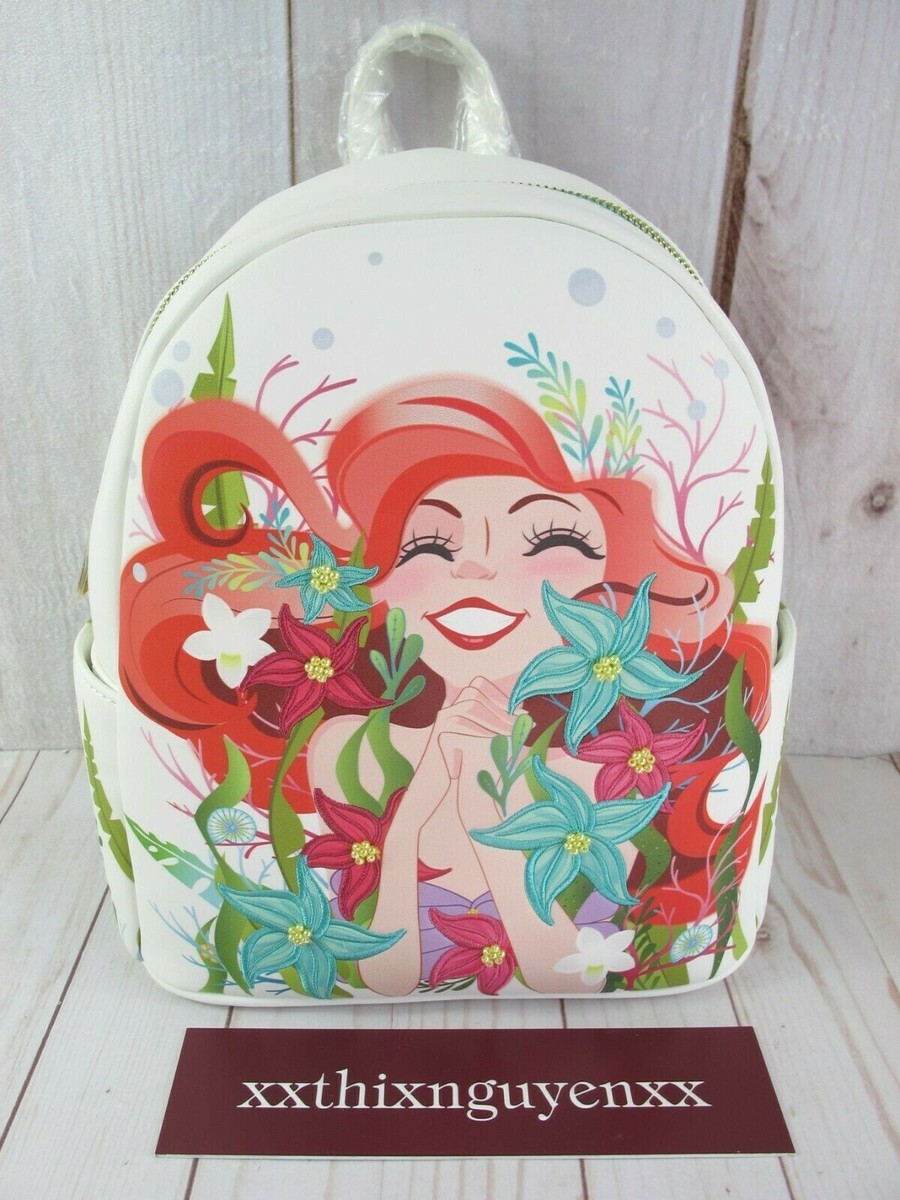 Danielle Nicole Disney The Little Mermaid Ariel Floral Mini Backpack DISNEY DANIELLE NICOLE THE LITTLE MERMAID ARIEL FLORAL MINI  main image 2