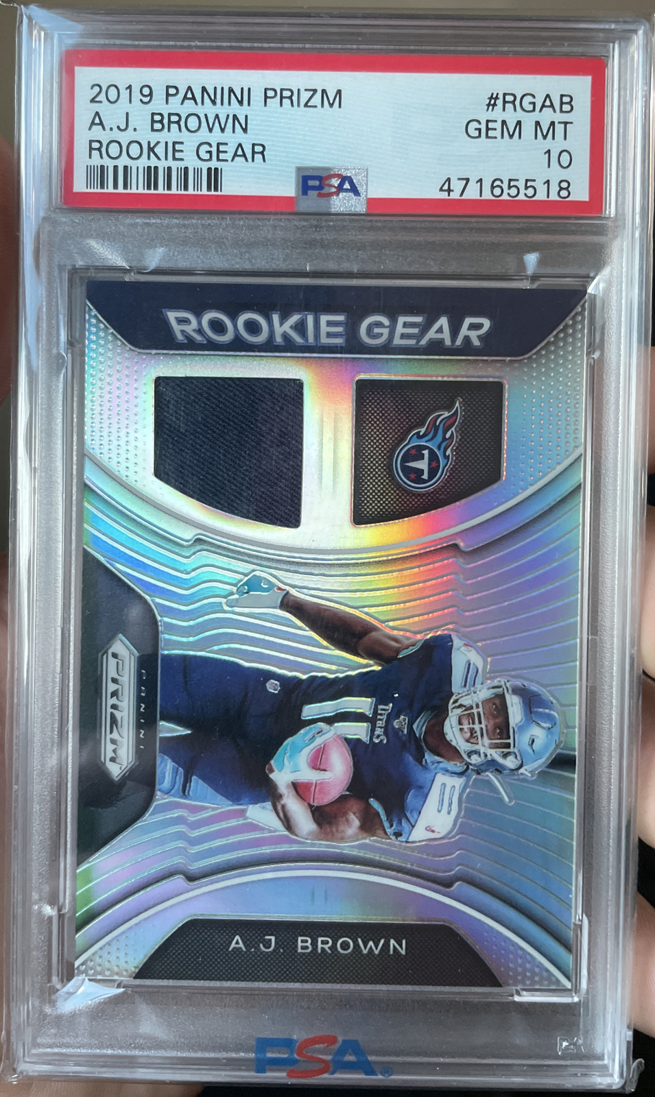 AJ Brown Panini Prizm Rookie Gear #RGAB Base