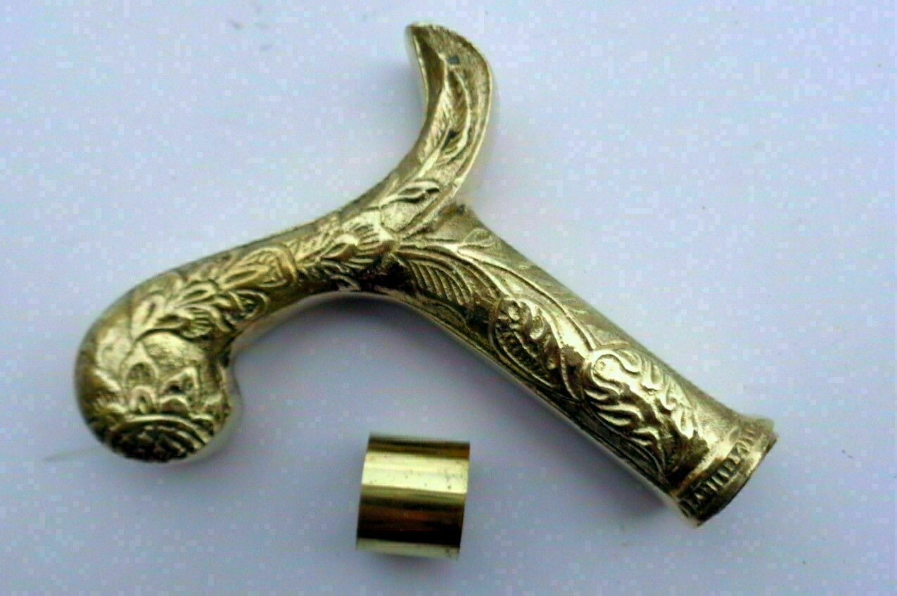 Designer Solid Brass Handmade Handle for Walking … - image 6