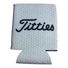 I love titties Coozie Beer College Bachelor Party Gift Golf Funny Golfer