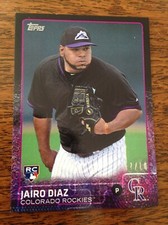 2015 Topps Mini Black Parallel Jairo Diaz Rockies RC 668 #’d 07/10 Low S&H