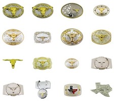 American Bull Rider Ox Belt Buckle Metal Gold Silver New Men Women Western Rodeo