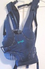 Evenflo Snugli Easy Comfort Front and Back Soft Carrier Blue Infant 6-26 lbs