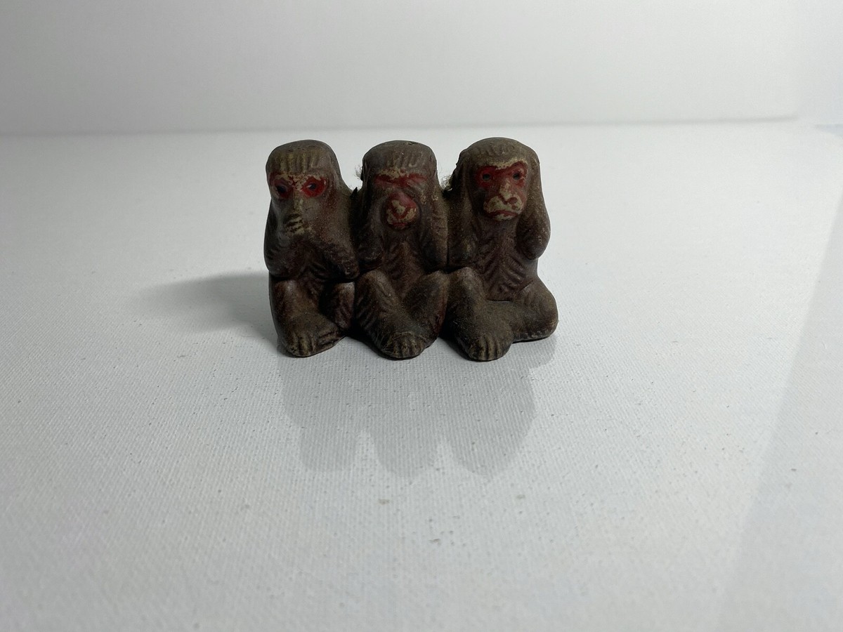Vintage Three Wise Monkeys See No Evil Hear No Evil Speak No Evil