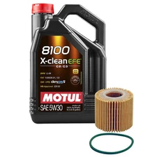 5L Motul 8100 X-CLEAN EFE 5W30 Wix Filter Motor Oil Change Kit For Toyota API SN
