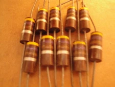 10 - 470 OHM 2 Watt Carbon Composition Screen Grid Resistor Audio Tube Amplifier