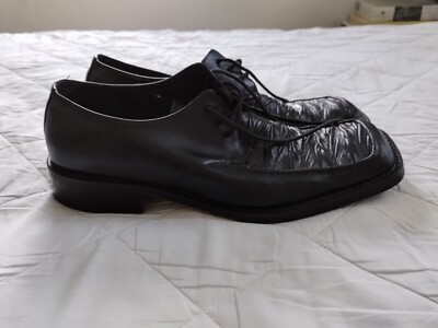 Borgesi‎ Beverly Hills Italian Hand Made Leather Square Toe Oxford Mens 44/10.5 Borgesi beverly hills collection - Gem main image 3