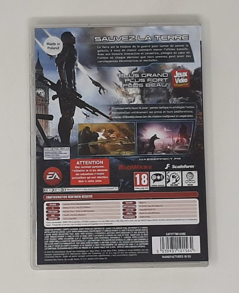Mass Effect 3 PC DVD-ROM 2012 *French Version, No Manual* - Image 2 of 4
