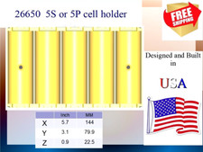 5S or 5P 26650 Lifepo4 / Li-Ion Battery Holder USA built with Free Ship