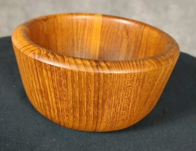 #ad Vintage MCM DANSK International Teak Round Salad Bowl Quistgaard $25.99