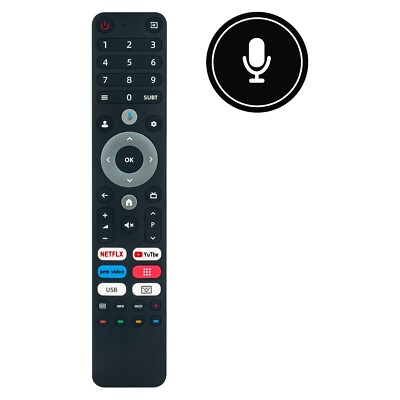 Voice ErsatzFernbedienung fur Blaupunkt Ultra HD (4K) LED Smart Android TV