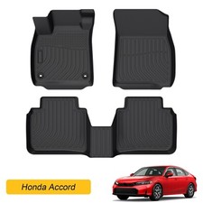 For Honda Accord Floor Mats Liners All Weather - 2023-2025 Oem Quality Rubber