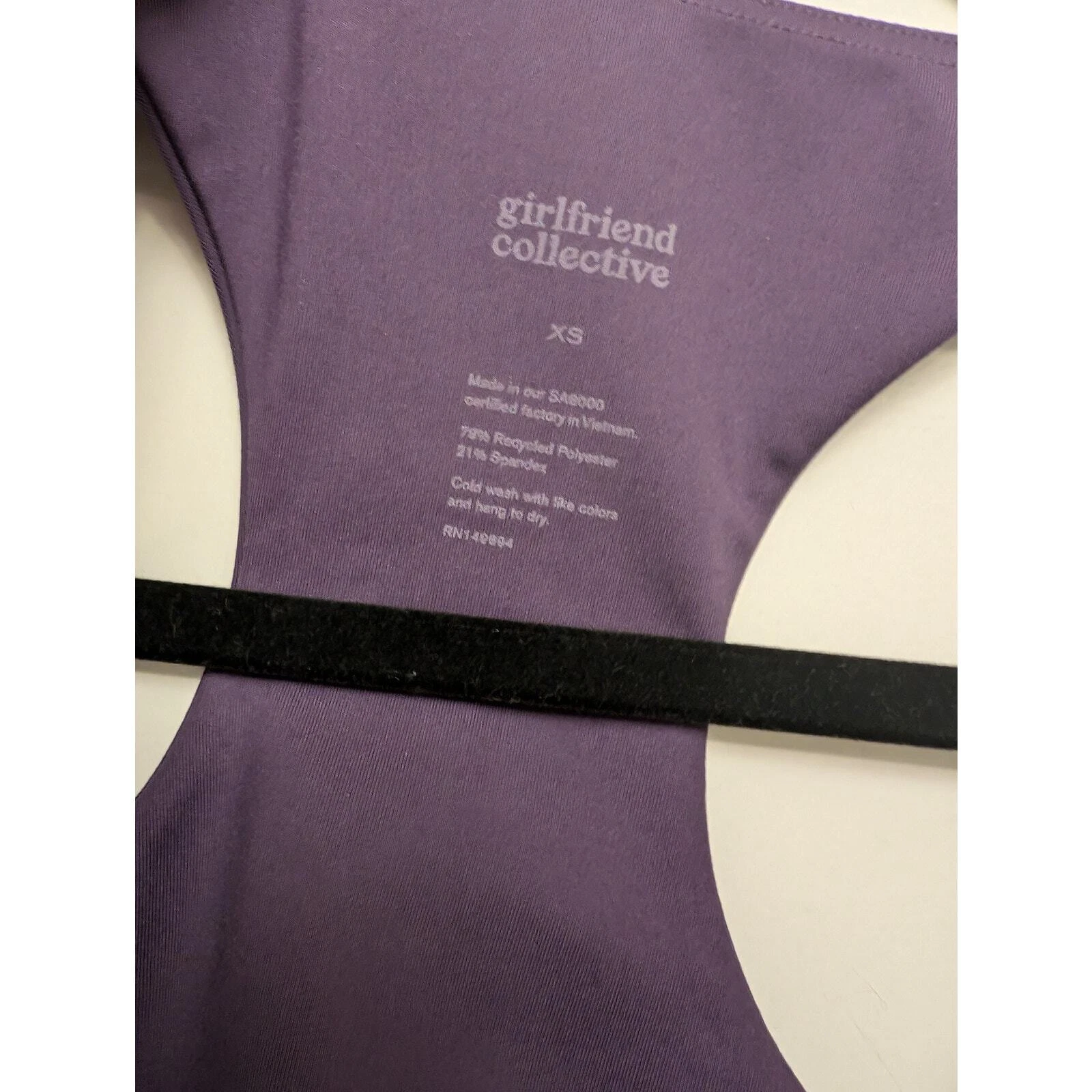 girlfriend-collective paloma racerback blackberry tank-bra