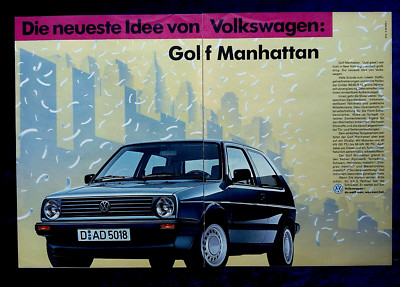 VW Golf 2, Der Golf Manhattan, originale Werbung aus 1988