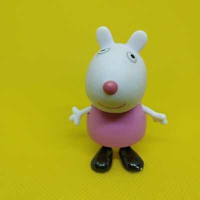 Peppa Pig & Friends Character Figures Replacement Suzy Sheep pink dress 