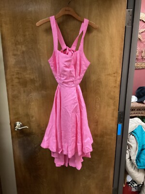 knee length dresses for ladies Flourish Mini Dress-PINK HIBISCUS / 4