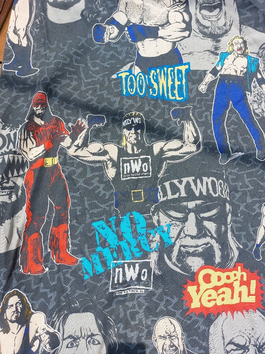 Vintage 1998 NWO WCW Twin Fitted Sheet Only Hollywood Hogan Sting