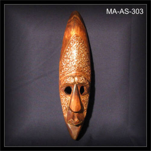 Wandmaske BIG NOSE 50cm Holz Schnitzerei Handarbeit Geschenk Deko (MA-AS-303) - Bild 1 von 2