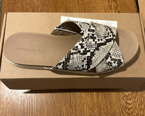 Amazon Essentials Women's Criss Cross Sandal size 10 New In Original Box  Snake | eBay