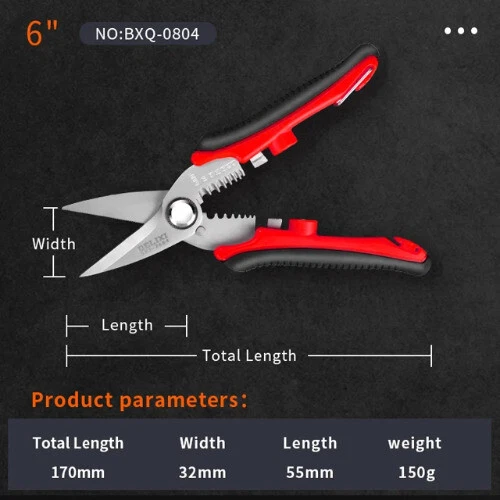 Multi Tool Pliers Crimping Pliers Wire Stripper Multi Functional Snap Ring