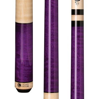 Lucasi Custom LZC6 Purple Stained Birdseye/Maple Wrap Pool/Billiard Cue Stick