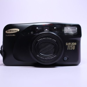 Samsung Slim Zoom 1150 35mm Film Point And Shoot Camera Black Tested
