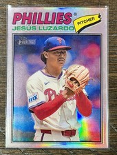 2026 Heritage Chrome Silver Refractor #168 Jesus Luzardo & Base Phillies