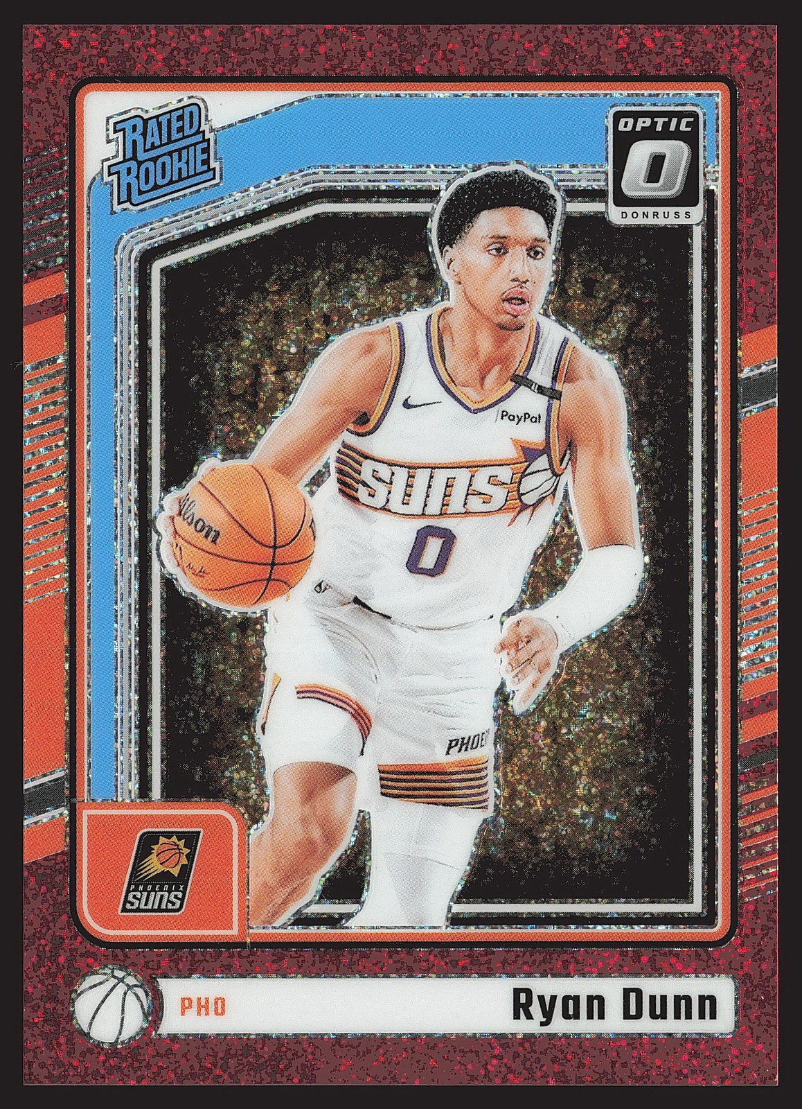 2024-25 Donruss Optic #279 Ryan Dunn Red Glitter /75 RC